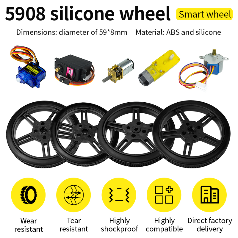 Arduino Vending Machine Project - 5908 Silicone Tire Wheel 360-degree SG90