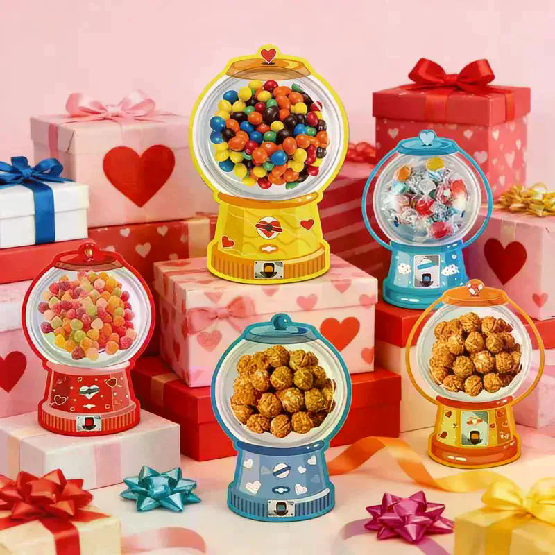 18/36 Pcs DIY Valentines Candy - Bubble Gum Machine recension och pris
