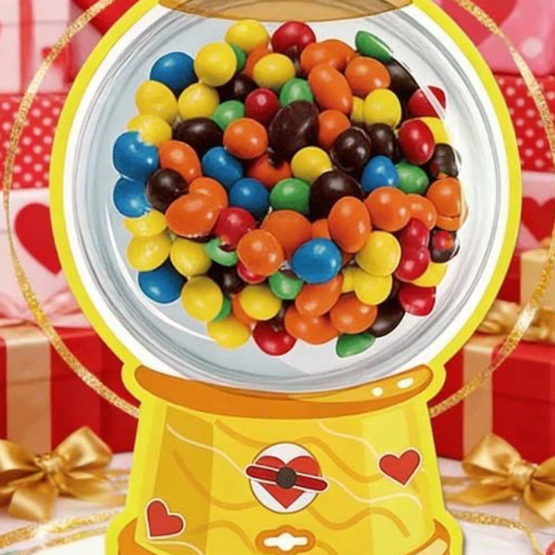 18/36 Pcs DIY Valentines Candy - Bubble Gum Machine recension och pris