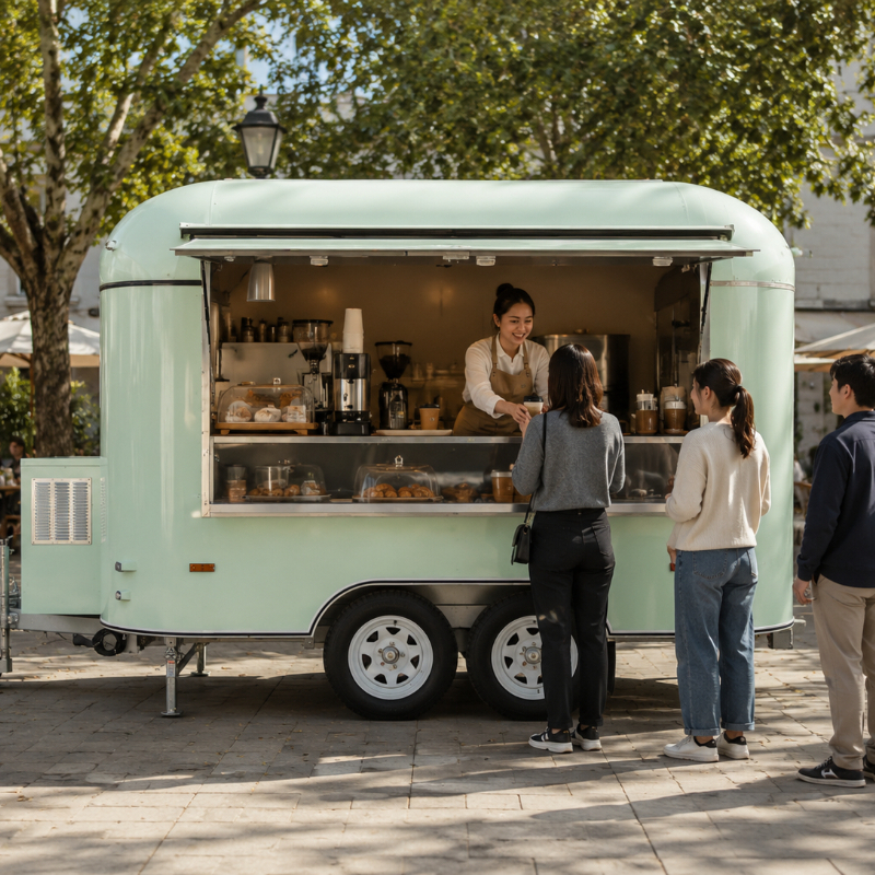 Customized Food Truck Mobile w - Hot Dog Vending Cart recension och pris