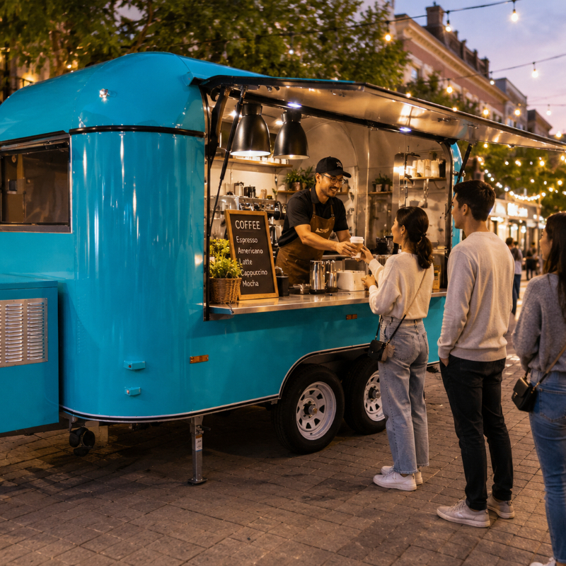 Customized Food Truck Mobile w - Hot Dog Vending Cart recension och pris