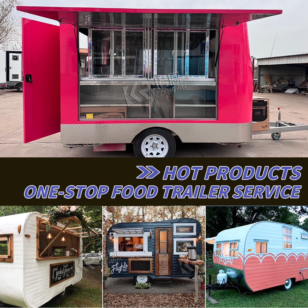 Customized Fast Food Trailer F - Hot Dog Vending Cart recension och pris