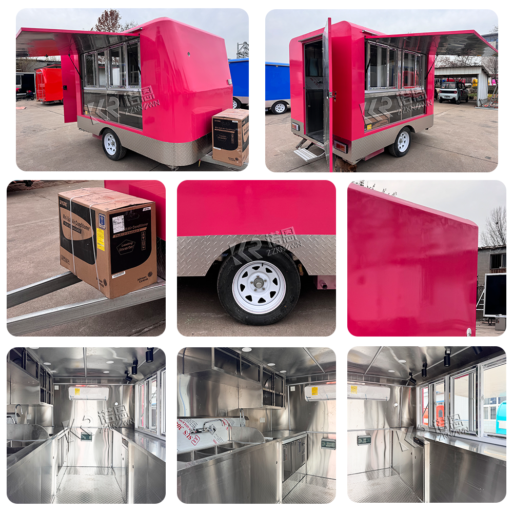 Customized Fast Food Trailer F - Hot Dog Vending Cart recension och pris