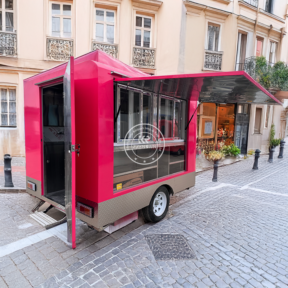 Customized Fast Food Trailer F - Hot Dog Vending Cart recension och pris