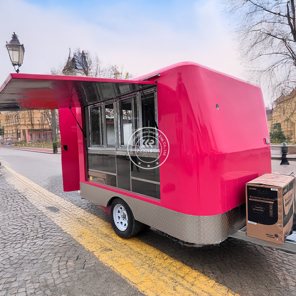 Customized Fast Food Trailer F - Hot Dog Vending Cart recension och pris